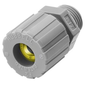 HUBBELL WIRING DEVICE-KELLEMS SHC1041CR Liquid Tight Connector 1 inch Yellow | AE3FNT 5D892