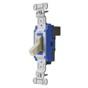 HUBBELL WIRING DEVICE-KELLEMS SNAP1203INA Toggle Switch, Three Way, 15A, 120/277VAC | AC4XCY 31A353