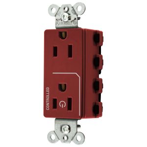 HUBBELL WIRING DEVICE-KELLEMS SNAP2152C1R Style Line-Buchse, 15 A 125 V, 2-P 3-W-Erdung, Nylon, Rot | CE6QBF