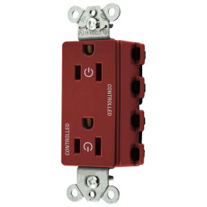 HUBBELL WIRING DEVICE-KELLEMS SNAP2152C2R Style Line-Buchse, 15 A 125 V, 2-P 3-W-Erdung, Nylon, Rot | CE6QBR