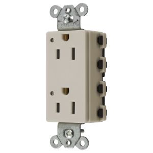 HUBBELL WIRING DEVICE-KELLEMS SNAP2152LAL Style Line-Buchse, 15 A 125 V, LED, 2-P 3-W-Erdung, 5-15R, Nylon, La | CE6QCC