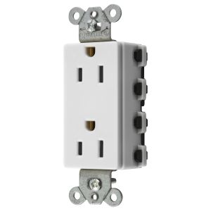 HUBBELL WIRING DEVICE-KELLEMS SNAP2152WA Style Line-Buchse, 15 A 125 V, 2-P 3-W-Erdung, Nylon, 5- 15R, Weiß | CE6QCF