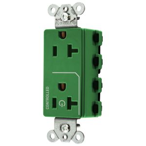 HUBBELL WIRING DEVICE-KELLEMS SNAP2162C1GN Style Line-Buchse, 20 A 125 V, 2-P 3-W-Erdung, grün | CE6QCP