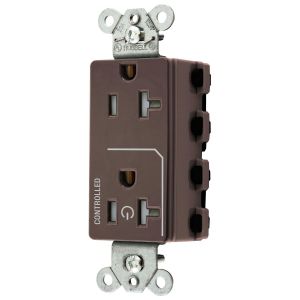 HUBBELL WIRING DEVICE-KELLEMS SNAP2162C1TRA Style Line-Buchse, 20 A 125 V, 2-P 3-W-Erdung, Nylon, braun | CE6QCW