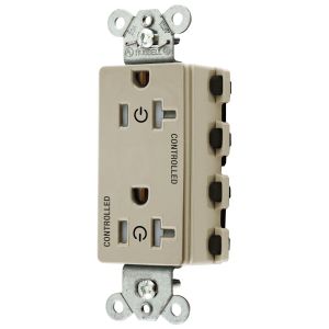 HUBBELL WIRING DEVICE-KELLEMS SNAP2162C2ITRA Style Line-Buchse, 20 A 125 V, 2-P 3-W-Erdung, Nylon, Elfenbein | CE6QDD