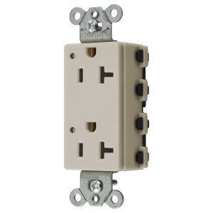 HUBBELL WIRING DEVICE-KELLEMS SNAP2162LAL Style Line-Buchse, 20 A 125 V, 2-P 3-W-Erdung, 5-20R, Nylon, helle Mandel | CE6QDR