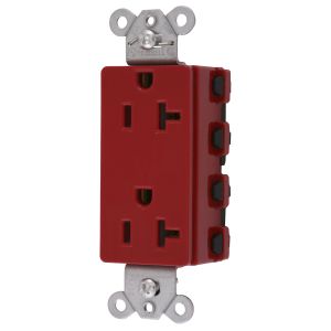 HUBBELL WIRING DEVICE-KELLEMS SNAP2162RA Style Line-Buchse, 20 A 125 V, 2-P 3-W-Erdung, 5-20R, Nylon, Rot | CE6QDT