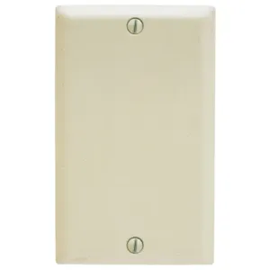 HUBBELL WIRING DEVICE-KELLEMS SP14BAL Wallplate, 1-Gang, Box Mount Blank, Standard Size, Almond Painted Steel | BC9BPL