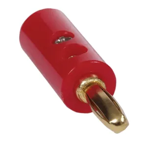 HUBBELL WIRING DEVICE-KELLEMS SPPR10 Banana Plug, Red, 10 Pk | CE6NLP