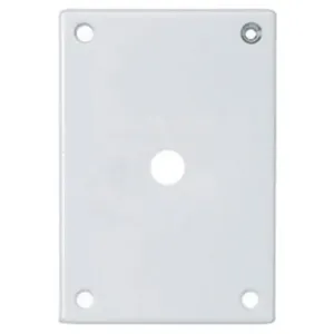 HUBBELL WIRING DEVICE-KELLEMS SWP12 Security Wallplate, 1-Gang, 1 Telephone Opening, Standard Size, White, Steel | AC9VTH 3KT91