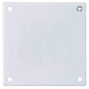 HUBBELL WIRING DEVICE-KELLEMS SWP23 Sicherheits-Wandplatte, 2-fach, leer, Standardgröße, weiß lackierter Stahl | AC9VTM 3KT95