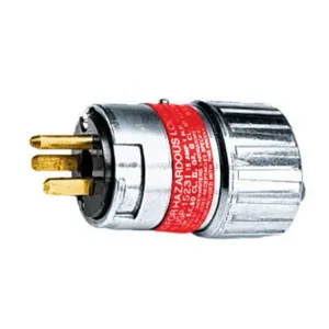 HUBBELL WIRING DEVICE-KELLEMS UGP15231 Male Plug, Explosion Proof, 15A 125V, 5-15P, 1 Pk | CE6QZN