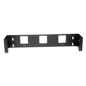 HUBBELL WIRING DEVICE-KELLEMS WBB24 Wall Mount Bracket, Bottom Hinged, 2 Rack Units, 4 Inch D | CE6PWG