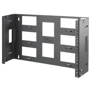 HUBBELL WIRING DEVICE-KELLEMS WBB64 Wall Mount Bracket, Bottom Hinged, 6 Rack Units, 4 Inch D | CE6PWM