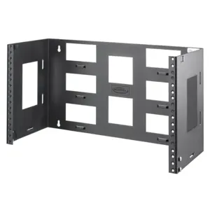 HUBBELL WIRING DEVICE-KELLEMS WBB68 Wall Mount Bracket, Bottom Hinged, 6 Rack Units, 8 Inch D | CE6PWN