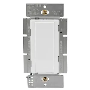 HUBBELL WIRING DEVICE-KELLEMS WLAS120W Decorator Switch, Wireless, Single Pole, 120VAC, White | CE6RKQ