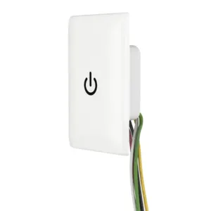 HUBBELL WSS1277PW Wall Switch, Touch Switch, 3-Way, White, 8 A, Wire Leads, Wire Leads | CR4GEP 799KY4