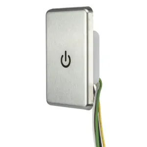 HUBBELL WSS1277SS Wall Switch, Touch Switch, 3-Way, Silver, 8 A, Wire Leads, Wire Leads | CR4GEM 799KY3