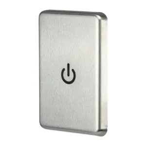 HUBBELL WSS1SS Touch Switch Face Plate, Blank, Silver, 0 Outlet Openings, 0 Switch Openings | CR4GAK 799KY6