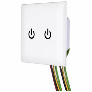 HUBBELL WSS2277PW Wall Switch, Touch Switch, 3-Way, White, 8 A, Wire Leads, Wire Leads | CR4GEQ 799KY5