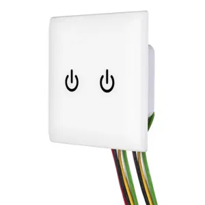 HUBBELL WSS2277PW Wall Switch, Touch Switch, 3-Way, White, 8 A, Wire Leads, Wire Leads | CR4GEQ 799KY5