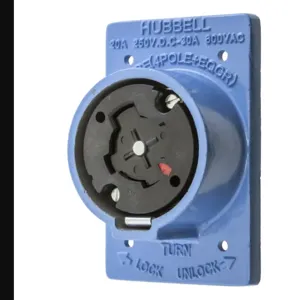 HUBBELLOCK HBL25403 Receptacle 600v 30a 4p 5w 1ph | AC8PWT 3D057