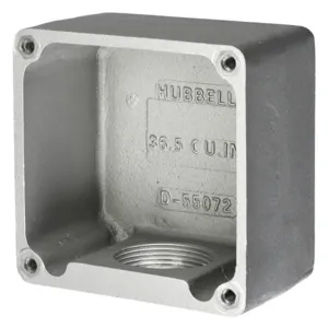 HUBBELLOCK HBL26401 Receptacle Box Aluminium | AC8PXE 3D076