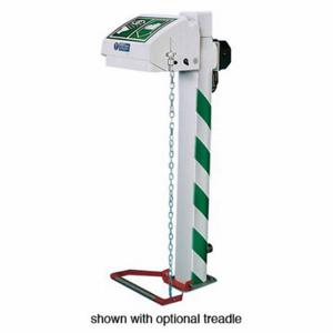 HUGHES SAFETY H45GP-2H Emergency Safety Shower, Pedestal Mounted, ABS Bowl | CE7PXC 30257
