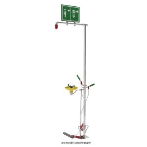 HUGHES SAFETY SD18G75G Outdoor Emergency Safety Shower, Floor Mounted | CE7PWR 30209