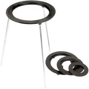 HUMBOLDT H-24340 Tripod, Flanged Concentric Ring, Four Ring, 9 Inch leg, 8 Inch OD, 3 Inch ID. | CL6PPM