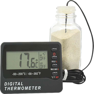 HUMBOLDT H-3561 Digitales Flaschenthermometer, Min/Max-Alarm | CL6PZZ