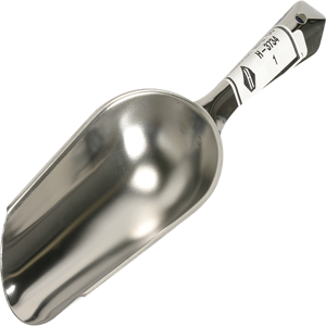 HUMBOLDT H-3734 Scoop, Round Nose, Stainless Steel | CL6NDP