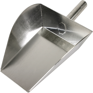 HUMBOLDT H-3736 Scoop, Flat Nose, Stainless Steel | CL6NDN