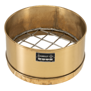 HUMBOLDT H-4109 Riddle Sieve, 3 Inch Screen No., 75mm Mesh Size, Stainless Mesh and Brass Frame | CL6MXE