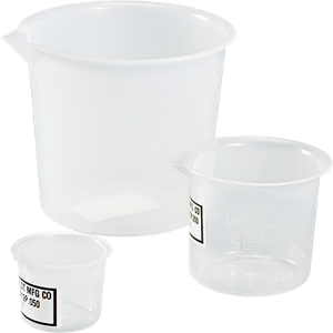 HUMBOLDT H-4912P.050 Graduated Plastic Beaker, 50 ml Capacity | CL6KRY