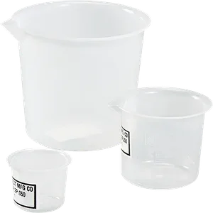 HUMBOLDT H-4912P.250 Graduated Plastic Beaker, 250 ml Capacity | CL6KTB