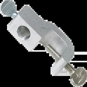 HUMBOLDT H-7408 Rod Muff Clamp, 3/4 Inch Hole At Right Angle To Jaw 1/4 Inch-20 Screw Hole in Base and Jaw | CL6MZA