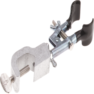 HUMBOLDT H-8100 Burette Clamp, Round, Steel, Nickel Plated, 3/8 to 3/4 Inch Jaw Opening, 2-9/16 Inch Length | CL6JCV