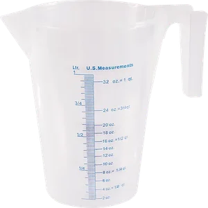 HUMBOLDT HC-2843 Marsh Funnel, Measuring Cup,1 Liter Plastic, Clear | CL6LMH