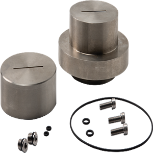 HUMBOLDT HM-4188.100SS Top Cap/Base Set, 100mm, Stainless Steel | CL6MKZ