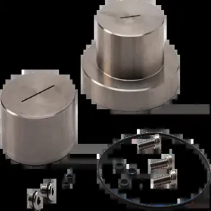 HUMBOLDT HM-4199.35SS Triaxial Cap and Base Set, 35mm Cap and Base Set, Stainless Steel | CL6PLL