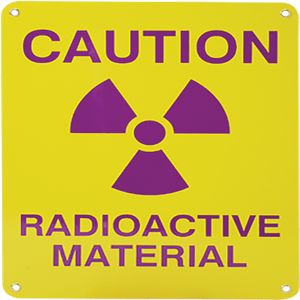 HUMBOLDT HS-001057 Sign, Caution Radioactive Material | CL6QKX