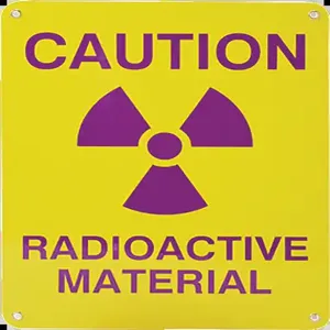 HUMBOLDT HS-001057 Sign, Caution Radioactive Material | CL6QKX