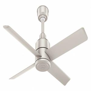HUNTER 76010 Commercial Ceiling Fan, 5 Ft. Blade Dia., 4 Blades, 8 Speeds, 115VAC, White | CH6MQV 60DW69