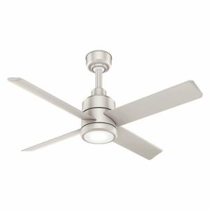 HUNTER 76019 Commercial Ceiling Fan, 7 ft Blade Dia, 8 Speeds, 12, 145 cfm, 115 VAC, 10 ft and Greater | CR4GGT 60DW78