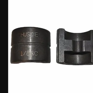 HUSKIE TOOLS 18AC Upper and Lower Crimping Die, Up to 1/8 Inch Lug Capacity, Aluminium, Blue | CJ3RUH 13D374