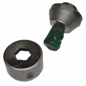 HUSKIE TOOLS SHD-916HEX 9/16 Punch and Die Set, Hex Punch, 9/16 Inch Punch Size, Steel, 1 Inner Dia. Pilots | CJ3CFQ 13P964