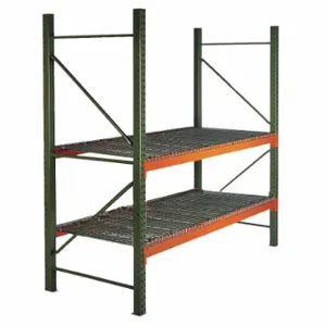 HUSKY 183612043120DS Pallet Rack Starter Unit, 126 Inch x 36 Inch x 10 Ft, 16 Ga Beams, 14 Ga Uprights | CR4GMW 48WK70