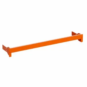 HUSKY PSB14400012-G Pallet Stop Beam, 144 Inch x 2 1/2 Inch x 3 1/2 Inch, 16 ga, Steel, Polyurethane, Orange | CR4GLF 60TR43