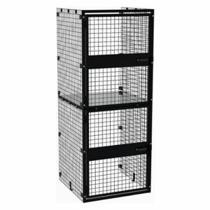 HUSKY SLD0303S Bulk Storage Locker Starter, 3 ft x 3 ft x 90 in, 2 Tiers, 2 Units Wide, Padlock Hasp | CV2PJA 787AU1